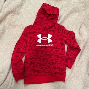 Under Armour Kids Red Patterned Hoodie